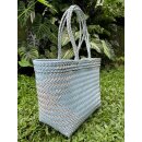 Badetasche Einkaufskorb große Strandtasche Familie Beach Bag Groß - Türkis Weiß Schwarz
