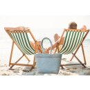 Badetasche Einkaufskorb große Strandtasche Familie Beach Bag Groß - Türkis Weiß Schwarz