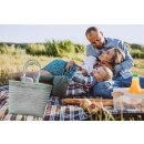 Badetasche Einkaufskorb große Strandtasche Familie Beach Bag Groß - Weiß Schwarz Grün