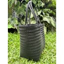 Badetasche Einkaufskorb große Strandtasche Familie Beach Bag Groß - Schwarz