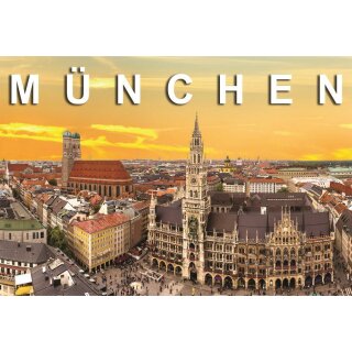 Fotomagnet Foto Magnet Kühlschrankmagnet - München Gelb