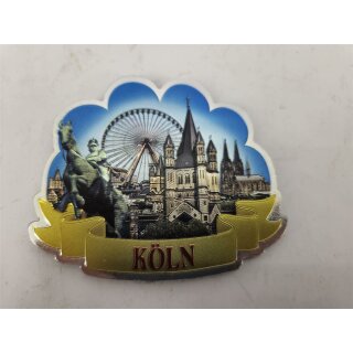 Großes Folien Fotomagnet Kühlschrankmagnet Foto Magnet Glitzer Folie - Köln am Rhein