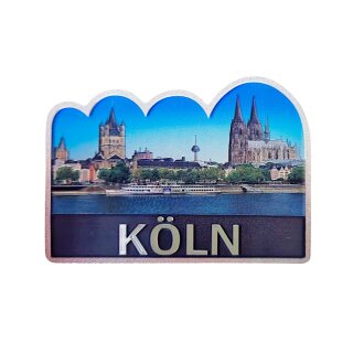 Großes Folien Fotomagnet Kühlschrankmagnet Foto Magnet Glitzer Folie - Köln