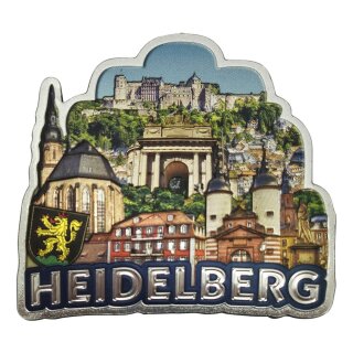 Großes Folien Fotomagnet Kühlschrankmagnet Foto Magnet Glitzer Folie - Heidelberg