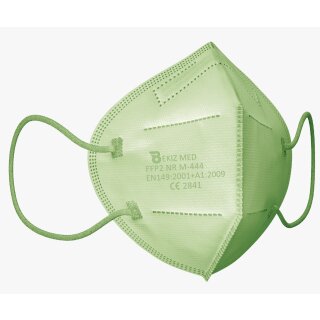 100 x Hellgrüne FFP2 Maske Atemschutzmaske CE 2841 Grüm Mundschutz MHD-2024 /8