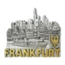 Frankfurt Kühlschrankmagnet Silber 3D Skyline...