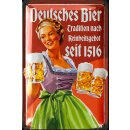 Blechschild Deutsches Bier 20x30cm