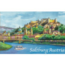 Salzburg Fotomagnet Malerei Kunstdruck Austria Magnet