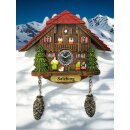 Kühlschrankmagnet Kuckucksuhr Magnet Haus Zapfen Berge Souvenir Handbemalt - Salzburg
