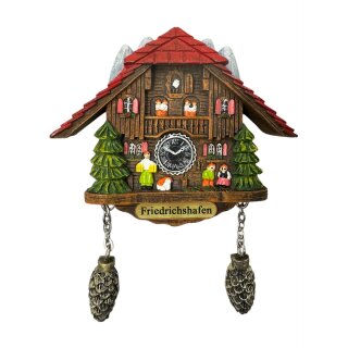 Kühlschrankmagnet Alpen Kuckucksuhr Magnet  Urlaubserinnerung Mitbringsel Deko - Friedrichshafen