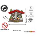 Kühlschrankmagnet Alpen Kuckucksuhr Magnet  Wetterhaus Thermometer Deko - Deutschland