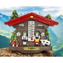 Kühlschrankmagnet Alpen Kuckucksuhr Magnet  Wetterhaus Thermometer Deko - Franken
