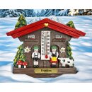 Kühlschrankmagnet Alpen Kuckucksuhr Magnet  Wetterhaus Thermometer Deko - Franken