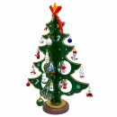 Tannenbaum Holzdeko 30 cm mit Ornamenten