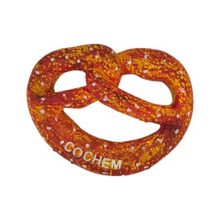 Polyresin Magnet Kühlschrankmagnet Souvenir Breze mit Schriftzug Cochem