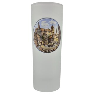 Wodkastange lang Schnaps Glas ca 10 cm Satiniert