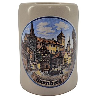 5cm Bierkrug Tasse Grüße aus Nürnberg