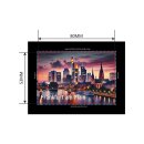 Fotomagnet Foto Magnet Kühlschrankmagnet - Frankfurt am Main Skyline