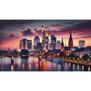 Fotomagnet Foto Magnet Kühlschrankmagnet - Frankfurt am Main Skyline