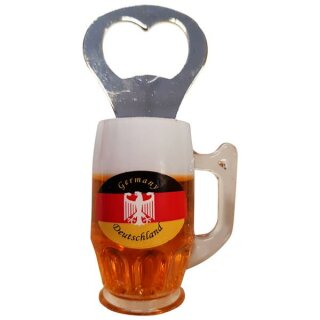 Flaschenöffner Plastik Adler Weiß Bierkrug Bieröffner Deutschland Germany