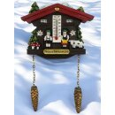 Kühlschrankmagnet Alpen Kuckucksuhr Magnet  Wetterhaus Thermometer Deko - Neuschwanstein