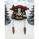 Kühlschrankmagnet Alpen Kuckucksuhr Magnet  Wetterhaus Thermometer Deko - Neuschwanstein