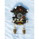 Winter Kuckucksuhr Magnet Wetterhaus Thermomether Deko - Neuschwanstein