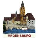 Magnet Regensburg Altstadt Panorama mit Dom St. Peter...