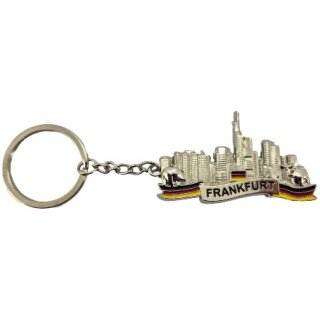 Schlüsselanhänger Frankfurt am Main silber glänzend
