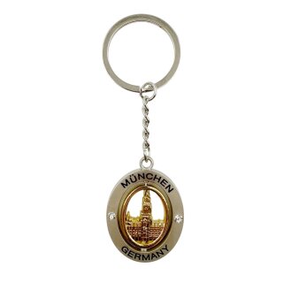 Schlüsselanhänger Silber Gold München