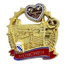 Metall magnet München Lebkuchenherz Bretze Bier -...