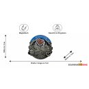 München Metallmagnet Bierkrug Brezel Herz Bayern - Silber