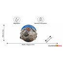 München Metallmagnet Bierkrug Brezel Herz Bayern - Silber Glänzend