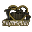 Metall Magnet Frankfurt Herz - gold
