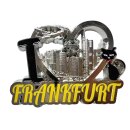 Metall Magnet Frankfurt Herz - silber glänzend