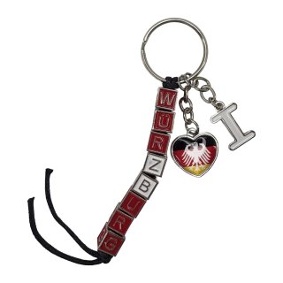 Würzburg Buchstaben Würfel Schlüsselanhänger Keyring