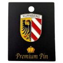 Nürnberg Pin Flagge Stadtwappen Silber