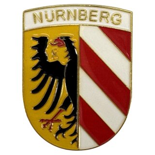 Nürnberg Metall Magnet Stadtwappen Gold