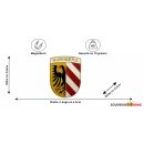 Nürnberg Metall Magnet Stadtwappen Gold