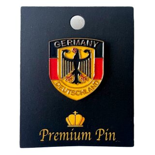 Deutschland - Fahne mit Adler Pin Sticker Anstecker Geschenk Germany Brd