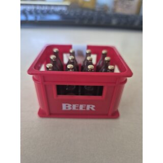 Flaschenöffner Bierkasten gelb
