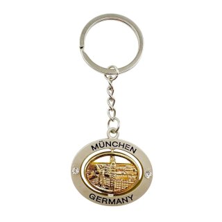 Schlüsselanhänger München silber