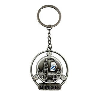 Schlüsselanhänger München - silber