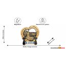 Metall Magnet München Herz - bronze