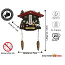 Kühlschrankmagnet Alpen Kuckucksuhr Magnet  Wetterhaus Thermometer Deko - Königssee