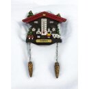 Kühlschrankmagnet Alpen Kuckucksuhr Magnet  Wetterhaus Thermometer Deko - Garmisch
