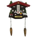 Kühlschrankmagnet Alpen Kuckucksuhr Magnet  Wetterhaus Thermometer Deko - Kitzbühl