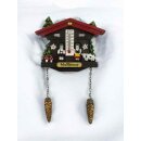 Kühlschrankmagnet Alpen Kuckucksuhr Magnet  Wetterhaus Thermometer Deko - Mullhouse