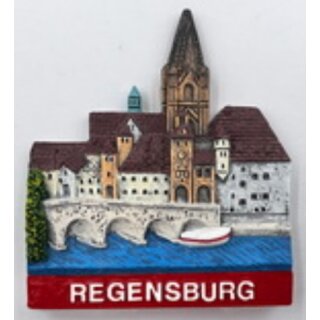 Kühlschrank Magnet Polyresin - Regensburg Brücke
