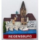 Kühlschrank Magnet Polyresin - Regensburg Brücke